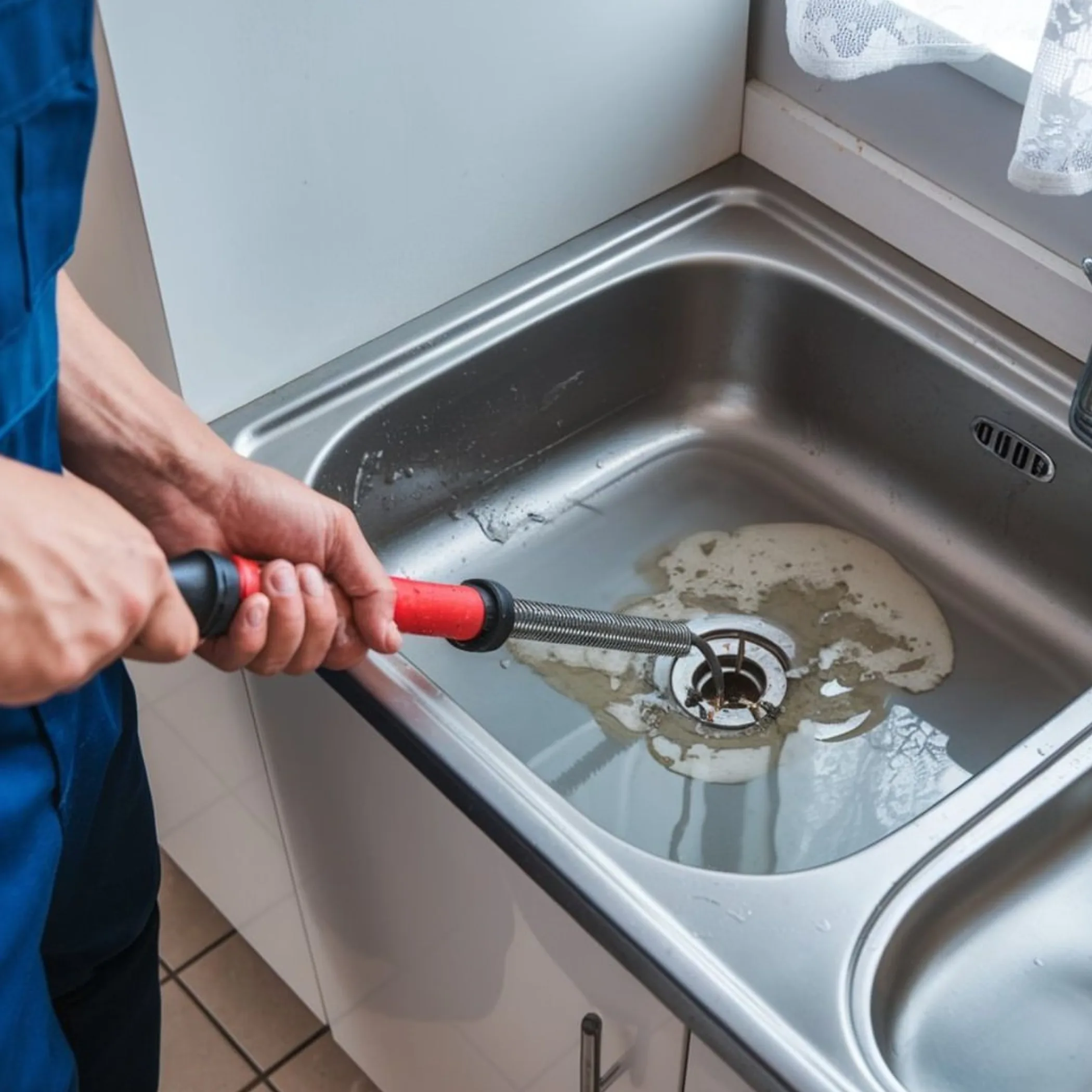 professional drain-clearing work