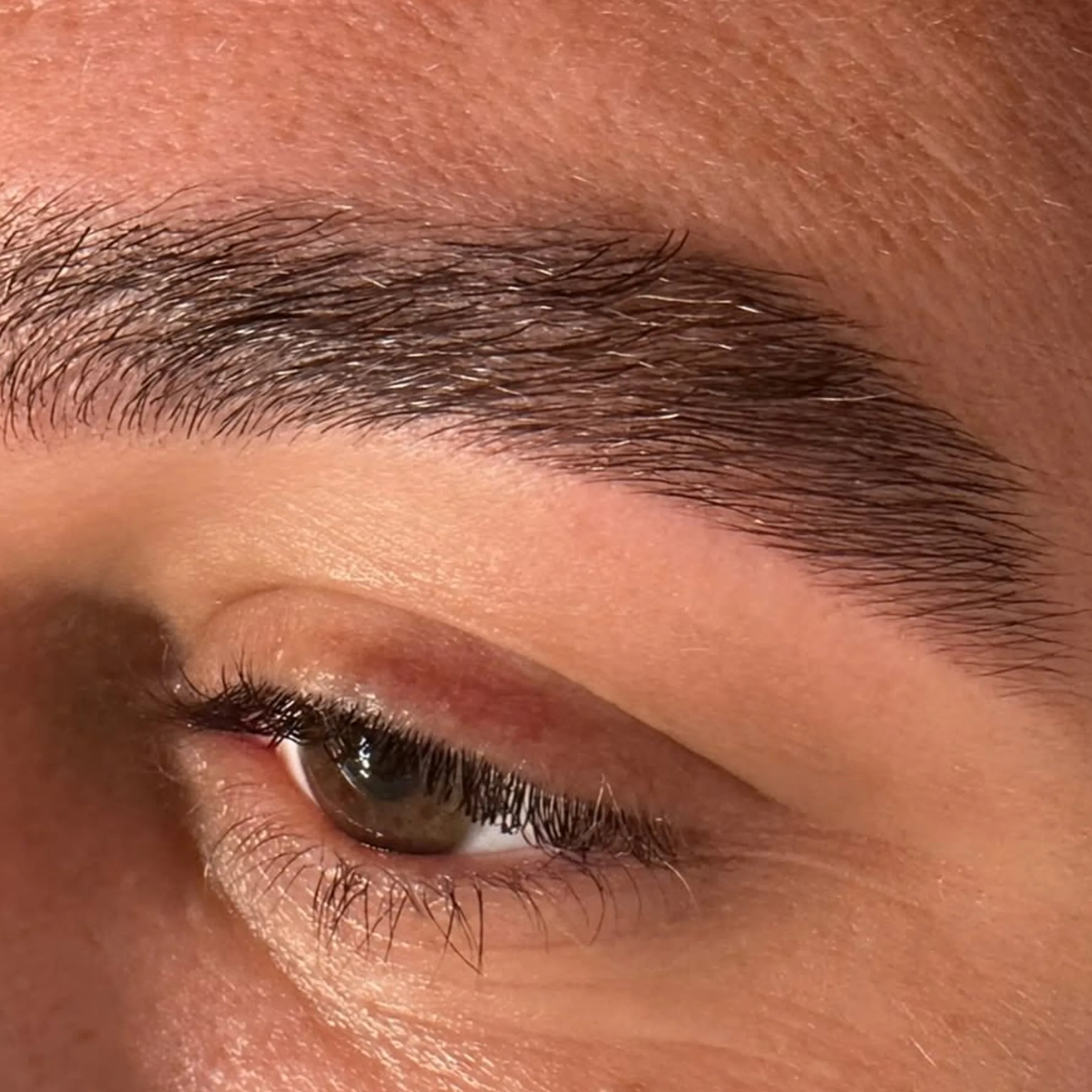 mens eyebrows close-up